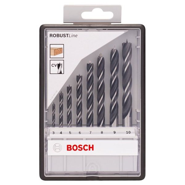 Bosch - Bohrer-Set PRO Wood Holzspiralbohrer 2607010533 Set. 8-tlg