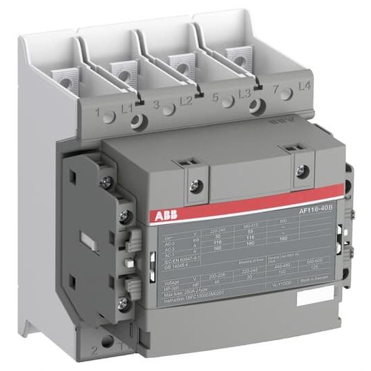 ABB Stotz S&J - Leistungsschütz zum Schalten von Wechselstrom Schütz AF116-40-22B-13 250V AC 50/60Hz / DC