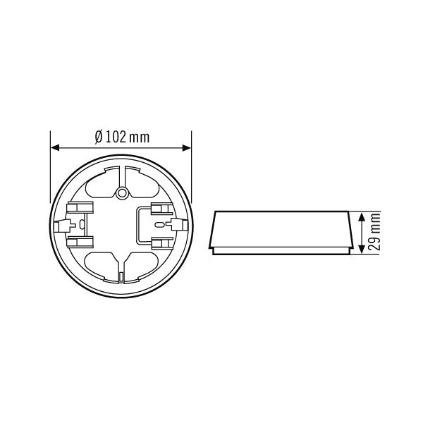 ESYLUX - Zubehör/Ersatzteile für Bewegungsmelder BASIC MOUNTING BOX EB10423147