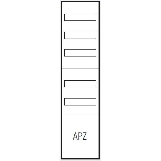 ABN - Verteilerfeld für Installationsverteiler Verteilerfeld VA17 1V 1APZ 250x300mm
