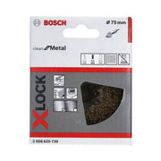 Bosch - Rotierende Drahtbürste PRO Metal clean X-Lock 2608620730 Topfbürste 75 x 0,30