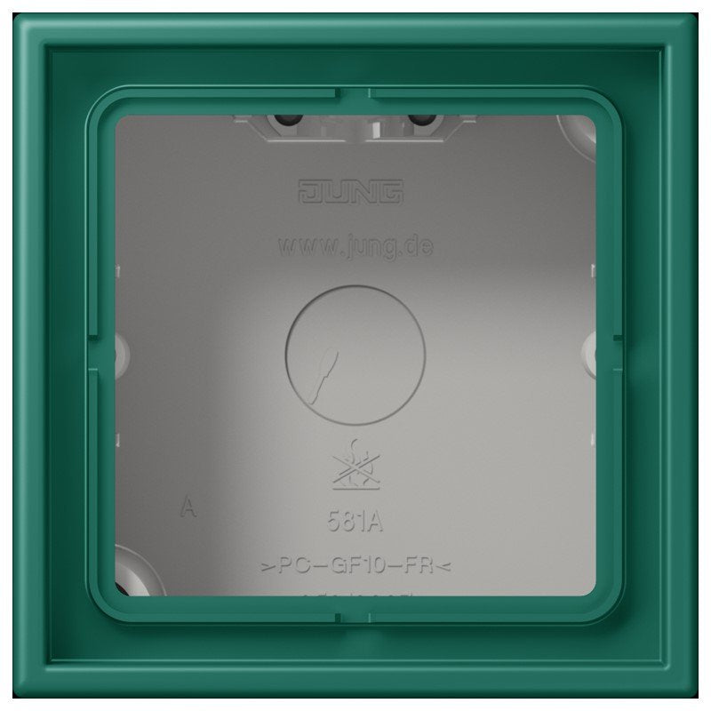 Jung - Aufputzgehäuse für Unterputzgerät Aufputz-Kappe 1fach LC 581 A 216 vert anglais (32040)