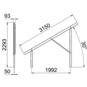 OBO Bettermann - Photovoltaik-Montagesystem Vormontierter Träger VT 30M FT für Freiflächensyste