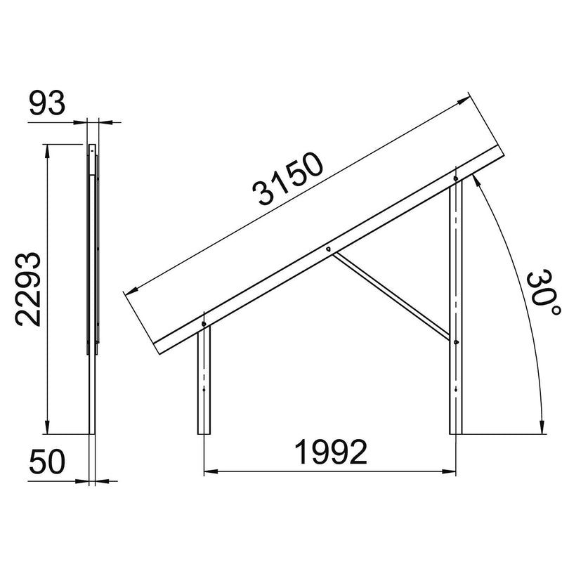OBO Bettermann - Photovoltaik-Montagesystem Vormontierter Träger VT 30M FT für Freiflächensyste
