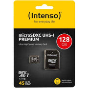 Intenso - Speichermedium digital microSDXC Card 128GB 3423491 (R)45MB/s,(W)10MB/s − 6 Stück