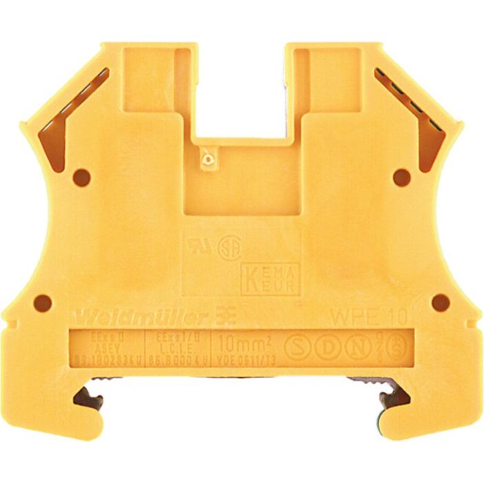 Weidmüller - Schutzleiter-Reihenklemme Schutzleiterklemme WPE 10 60x9,9x47mm