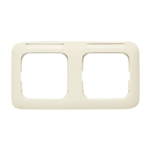 Busch-Jaeger - Abdeckrahmen Rahmen 2-fach 1732 NS-212 weiß, waage. Sichtf. − 1 Stück by Busch-Jaeger
