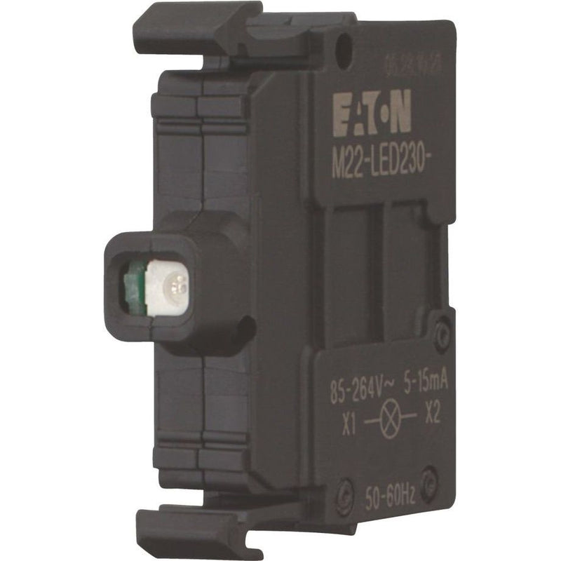 Eaton - Lampenfassungsblock für Befehls- und Meldegeräte LED-Element M22-LED-W weiss, Front