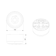 BEG Brück Electronic - Zubehör/Ersatzteile für Bewegungsmelder AP-Montageset IP54 93781 anthrazit