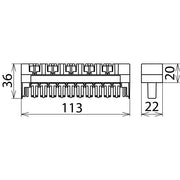 DEHN - Blitzstromableiter für Informations-/MSR-Technik Blitzstromableiter DRL 10 B 180 FSD DEHNrapid LSA f.10DA