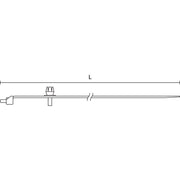 HellermannTyton - Kabelbinder Befestigungsbinder RI 120 PA12 BK 100 120x9mm − 100 Stück