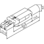 Weidmüller - LWL-Steckverbinder Steckereinsatz LWL LC IE-PI-2LC-SM Single Mode − 10 Stück