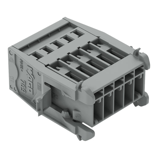 WAGO - Ein- und mehrpolige Klemmenleiste 1-Leiter-Stiftleiste 769-605/005-000 CAGECLAMP,4mm²,gr − 25 Stück