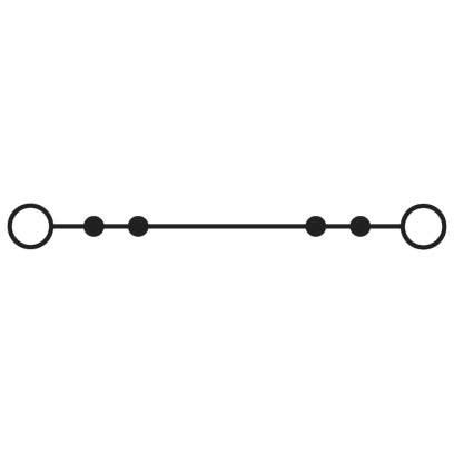 Phoenix Contact - Durchgangs-Reihenklemme Durchgangsklemme PTS 2,5 RD 800V,24A,Anschl.: 2 − 50 Stück