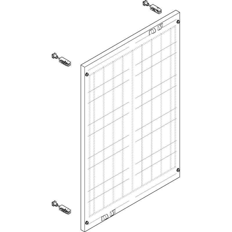 ABN - Verteilerfeld für Installationsverteiler ESPRO-Modul MF25903 flach BxH:500x750mm