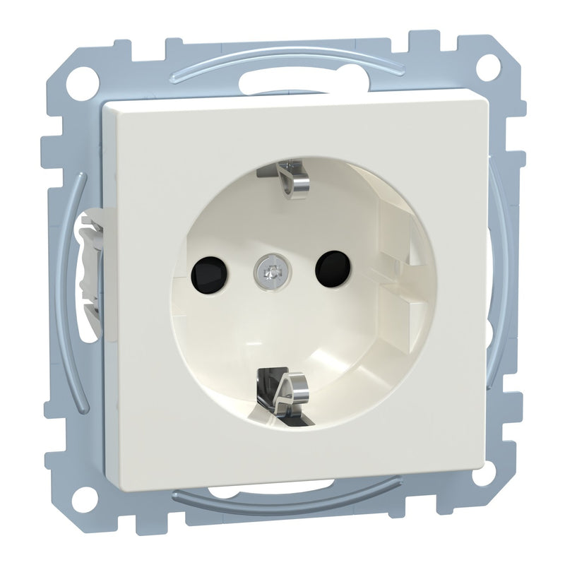 Merten - Steckdose SCHUKO-Steckdose pws/gl MEG2351-0319 Kennz.Trockner