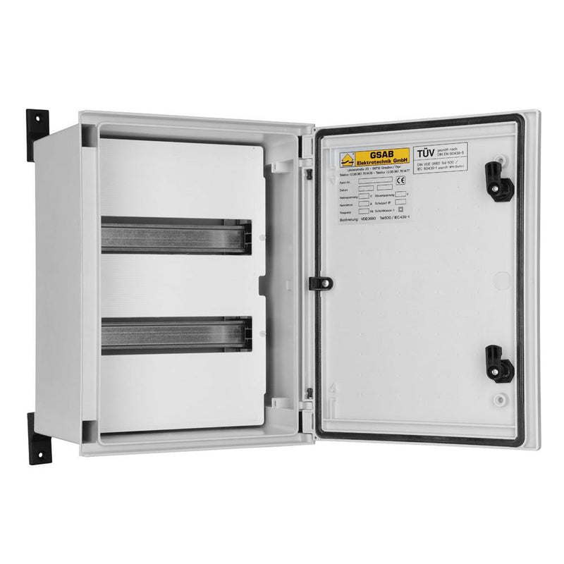 GSAB Elektrotechnik - Gehäuse/Schaltschrank (leer) GfK-Wandschrank IP65 43W400V2 400x300x200