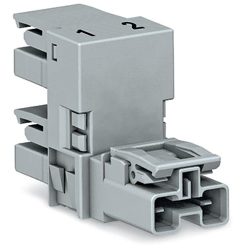WAGO - Kompaktverteiler für steckbare Gebäudeinstallation h-Verteiler 2-polig 770-1751 Kod. B,grau − 50 Stück