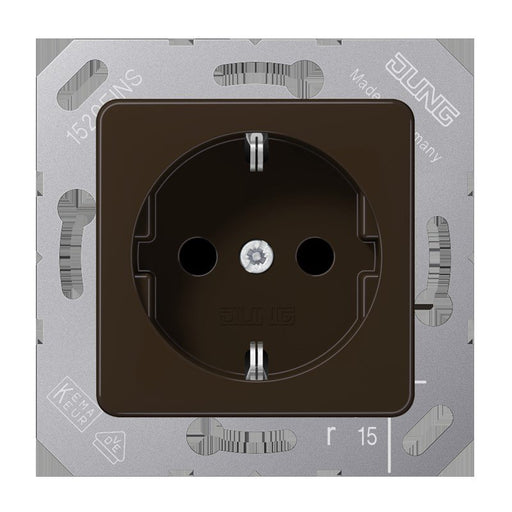 Jung - Steckdose SCHUKO-Steckdose 16A 250V CD 5120 BF BR 50x50mm Klappdeckel