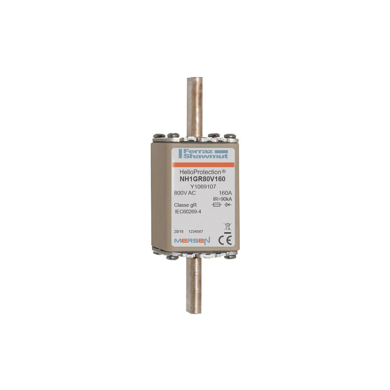 Mersen - Messersicherung Sicherungseinsatz NH1GR80V160 160A Gr.1 AC800V sfü − 3 Stück