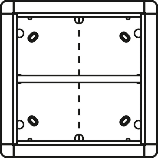 Ritto - Montageelement für Türstation Portier AP-Rahmen ws 1883570 4-fach,qua.230x230mm