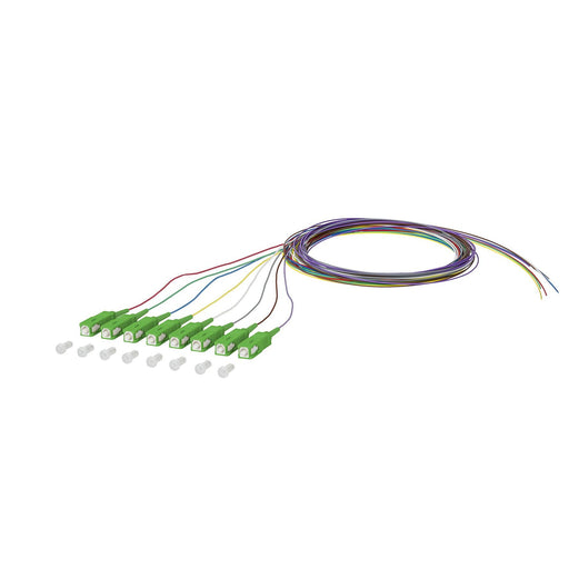 Metz Connect - LWL-Pigtail OpDAT Pigtail SC-APC 150Q1CA0020E8 OS2 8 Farben − 8 Stück