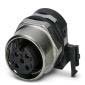 Phoenix Contact - Rundsteckverbinder, feldkonfektionierbar (Industriesteckverbinder) Einbausteckverbinder SACC-DSIV-FS#1436563 − 10 Stück