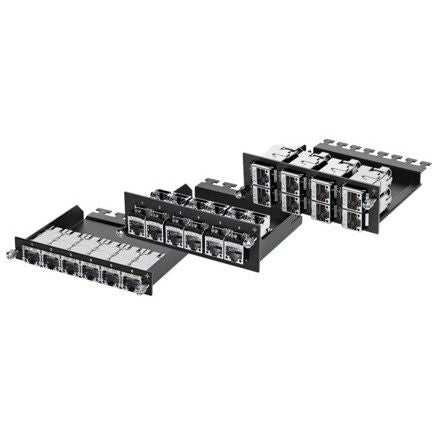 Telegärtner - System-Patchpanel Kupfer HD3-ES RJ45-Modul 100021644 1 HE für 6x AMJ-S