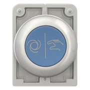 Eaton - Frontelement für Drucktaster Drucktaste RMQ-Titan M30C-FD-B-X217 flach tastend blau