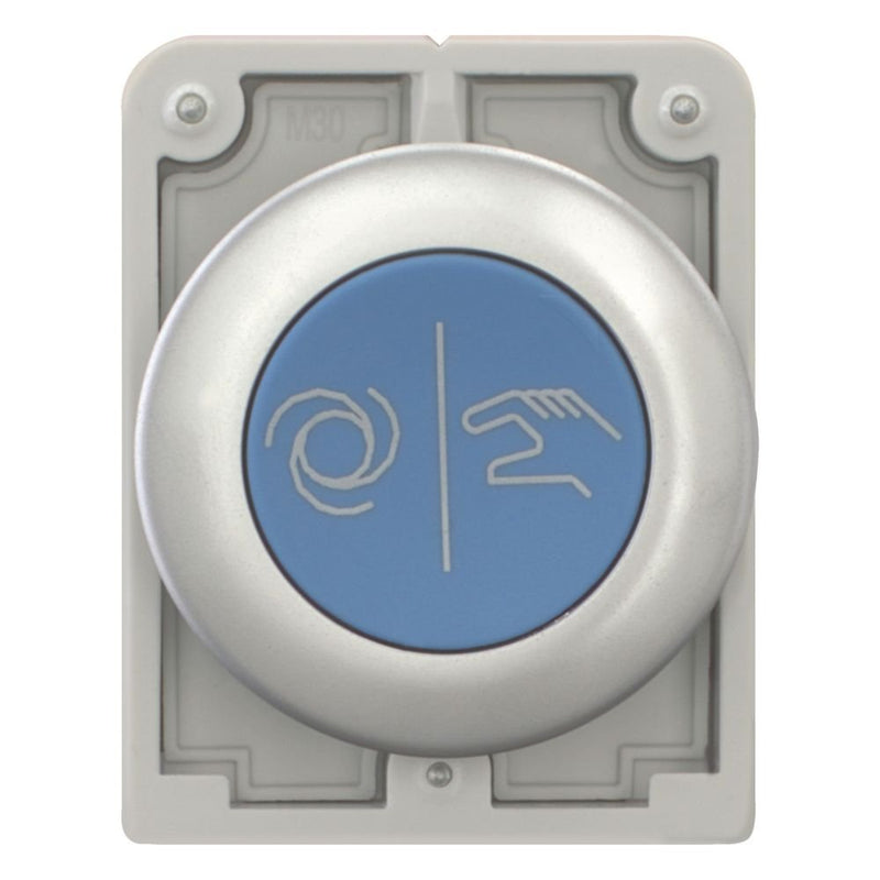 Eaton - Frontelement für Drucktaster Drucktaste RMQ-Titan M30C-FD-B-X217 flach tastend blau