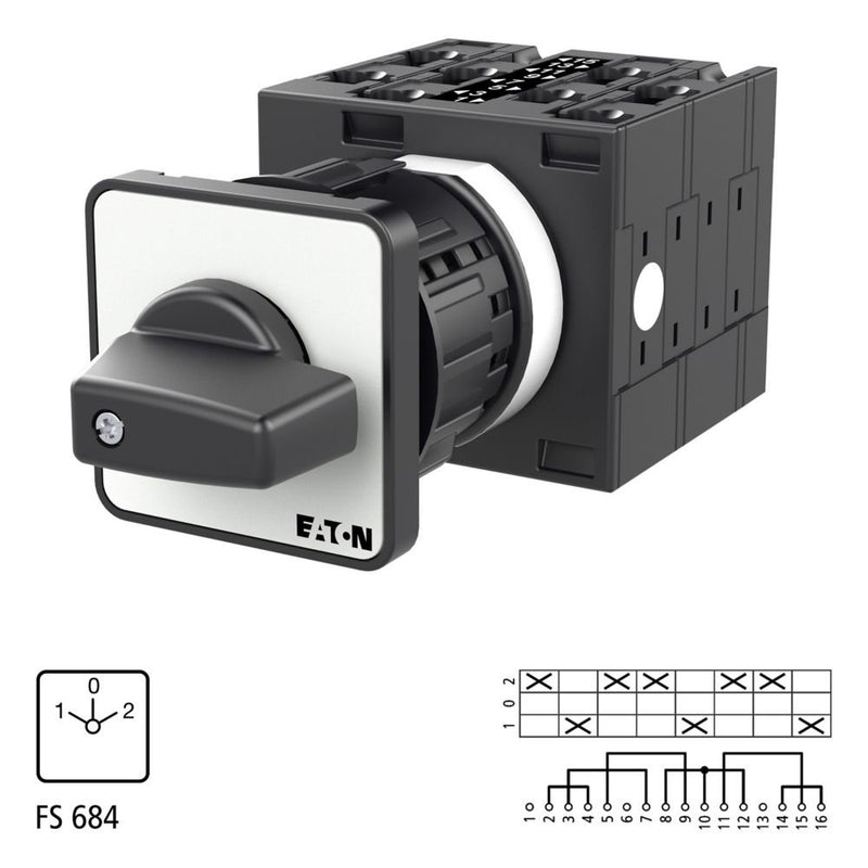 Eaton - Lastschalter Polumschalter T3 32A T3-4-8441/EZ Zentraleinbau