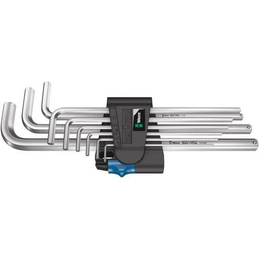 Wera - Innensechskantschlüsselset Winkelschlüsselsatz 950/9 L Hex-Plus HF1 9-tlg