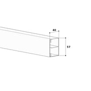 GGK - Leitungsführungskanal LFG-Kanal 40x60 cws 1059 − 2 Meter