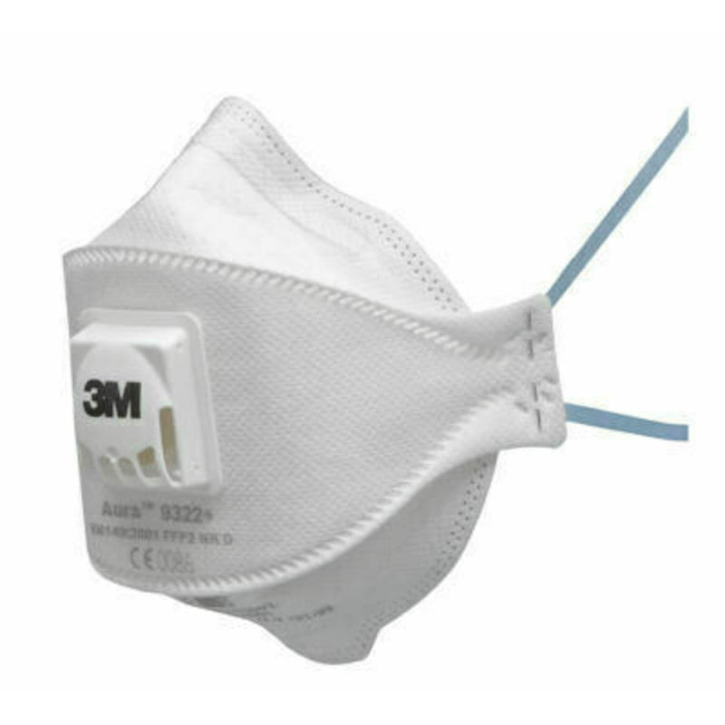 3M - Staubschutzmaske Aura Atemschutzmaske 9312+ (VE10) FFP1,Ausatemventil − 12 Packung
