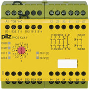 Pilz - Gerät zur Überwachung von sicherheitsgerichteten Stromkreisen Not-Aus-Schaltgerät PNOZ XV3.1 #774532 3/24DC 3n/o1n/c2n/ot