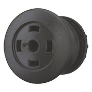 Eaton - Frontelement für Pilztaster Pilzdrucktaste M22S-DP-S-X schwarz,blanko