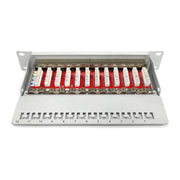 DIGITUS - Patchpanel Kupfer Patchpanel DN-91612S-EA-G 10 Zoll 12x Cat6A