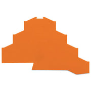 WAGO - Abschluss- und Zwischenplatte für Reihenklemme Abschlußplatte 281-366 orange, 1mm dick − 25 Stück