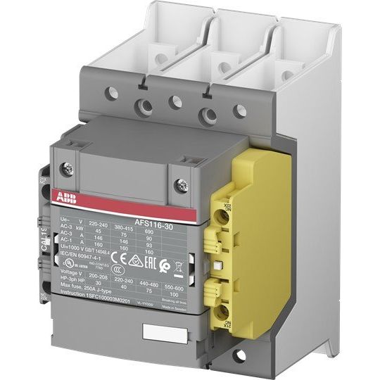 ABB Stotz S&J - Leistungsschütz zum Schalten von Wechselstrom Safetyschütz AFS116-30-12B-12 48-130V 50/60Hz / DC