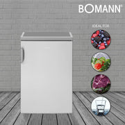 Bomann DA - Kühlschrank Vollraum-Kühlgerät VS 2195.1 inox-look 56cm1,34L