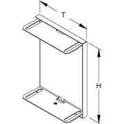 Niedax - Endstück für Geräteeinbaukanal GK-Endabschlussdeckel GADU 170T100 S umgreifend 172x100mm