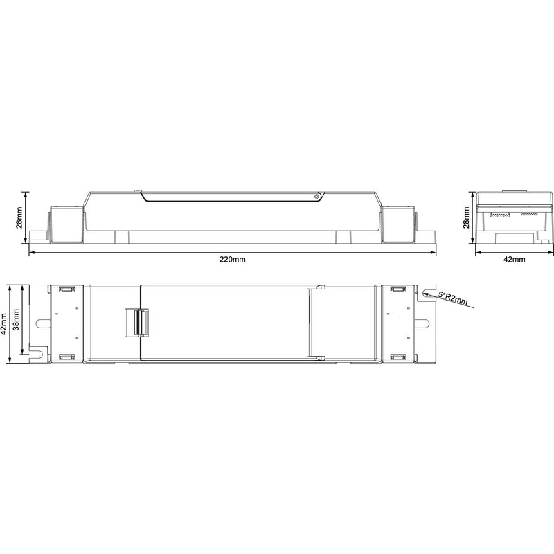 Philips Lighting - Notlichtbaustein LED-Notbeleuchtung Set EM300V ELB #79986100 Akku