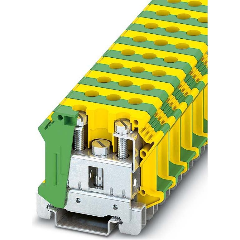 Phoenix Contact - Installations-Etagenklemme Durchgangsreihenklemme UTI 35-PE 0,75-35qmm gn-ge