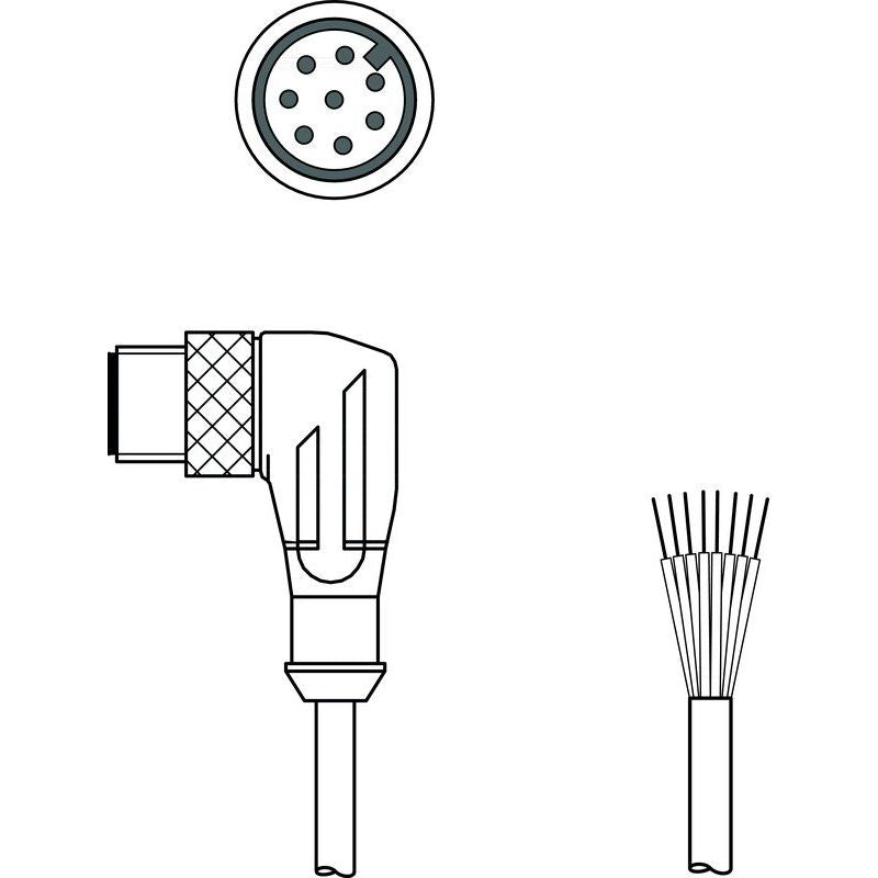 Leuze - Konfektioniertes Sensor-Aktor-Kabel Anschlussleitung KS U-M12-8W-P1-030