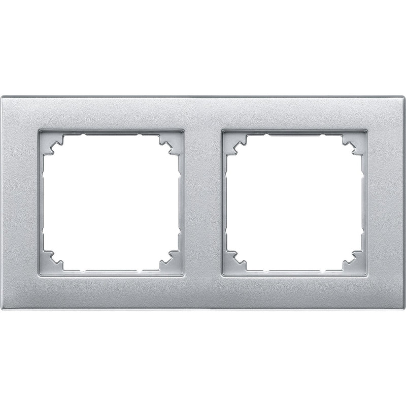 Merten - Abdeckrahmen Rahmen 2f.alu 488260 bündiger Einbau