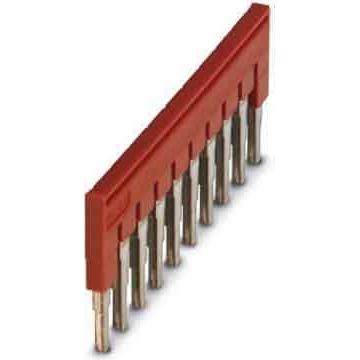 Phoenix Contact - Querverbinder/Brücker für Reihenklemme Steckbrücke FBS 10-6 10-polig, rot
