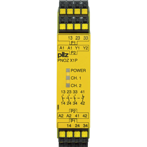 Pilz - Gerät zur Überwachung von sicherheitsgerichteten Stromkreisen Not-Aus-Schaltgerät PNOZ X1P C #787100 24VDC 3n/o 1n/c