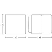 Steinel - Decken-/Wandleuchte Sensor-LED-Außenleuchte L 835 SC ANT 3000K 132 x 110 x 110 mm