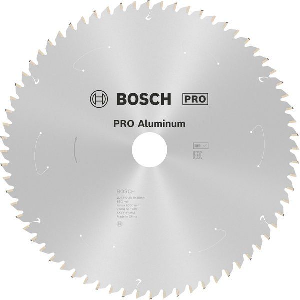 Bosch - Kreissägeblatt PRO Aluminium cordless 2608837780 Kreissägeblatt 254 x
