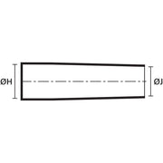 HellermannTyton - Aufteilkappe Flachprofilformteil 313F322-9 PO-X BK 5 Rippe schwarz − 100 Stück